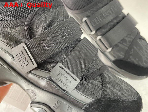 Dior D Wander Sneaker Black Dior Oblique Technical Fabric Replica