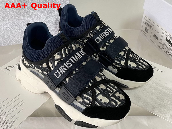 Dior D Wander Sneaker Deep Blue Dior Oblique Technical Fabric Replica