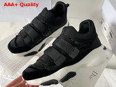 Dior D Wander Sneaker in Black Camouflage Technical Fabric Replica