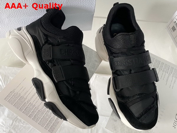 Dior D Wander Sneaker in Black Camouflage Technical Fabric Replica