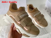Dior D Wander Sneaker in Light Brown Calfskin Replica