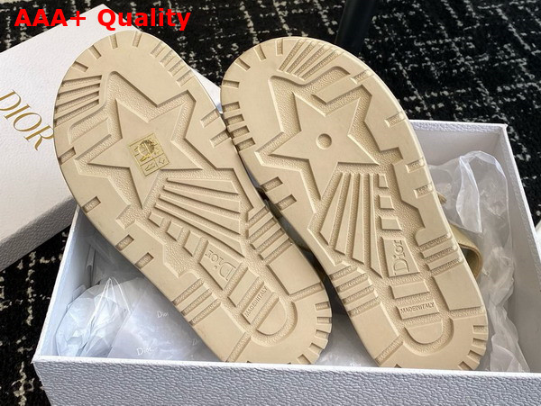 Dior D Wave Sandal Beige Lambskin Replica