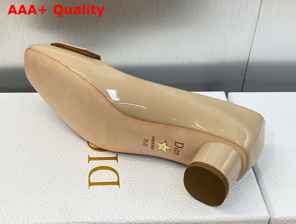 Dior Day Pump in Nude Patent Calfskin Replica