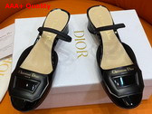 Dior Day Slingback Pump Black Patent Calfskin Replica
