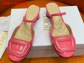 Dior Day Slingback Pump Indy Pink Patent Calfskin Replica