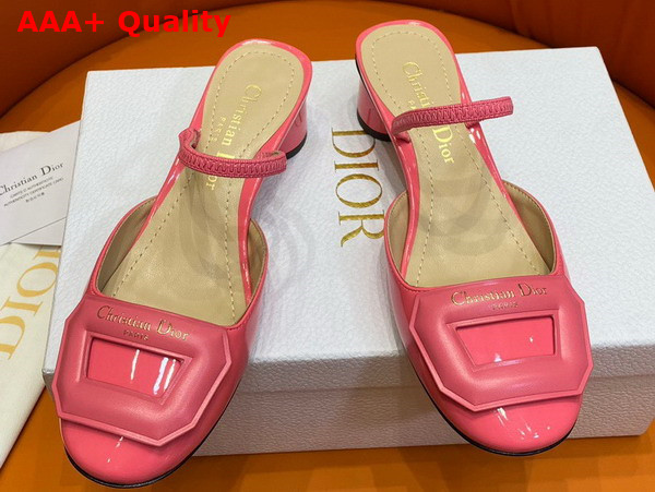 Dior Day Slingback Pump Indy Pink Patent Calfskin Replica