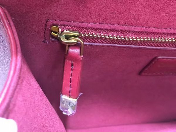 Dior Dioraddict Wallet On Chain Clutch in Oxblood Lambskin with Cannage Motif For Sale
