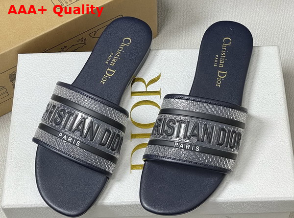 Dior Dway Slide Transparent and Blue Vinyl Replica