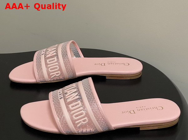Dior Dway Slide Transparent and Pink Vinyl Replica