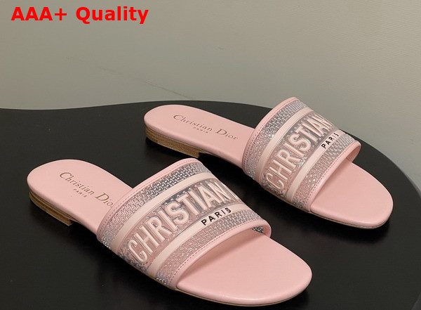 Dior Dway Slide Transparent and Pink Vinyl Replica