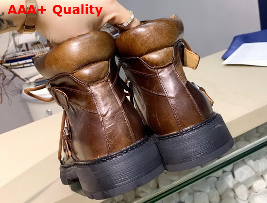 Dior Explorer II Laced and Buckled Ankle Boot in Brown Replica