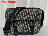 Dior Explorer Messenger Bag Beige and Black Dior Oblique Jacquard Replica