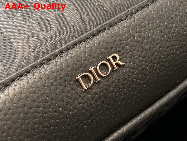 Dior Explorer Messenger Bag Black Dior Oblique Mirage Technical Fabric and Grained Calfskin Replica