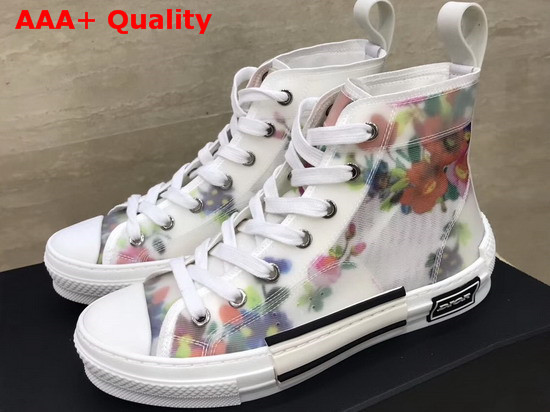 Dior Flowers Technical Canvas B23 High Top Sneaker Replica