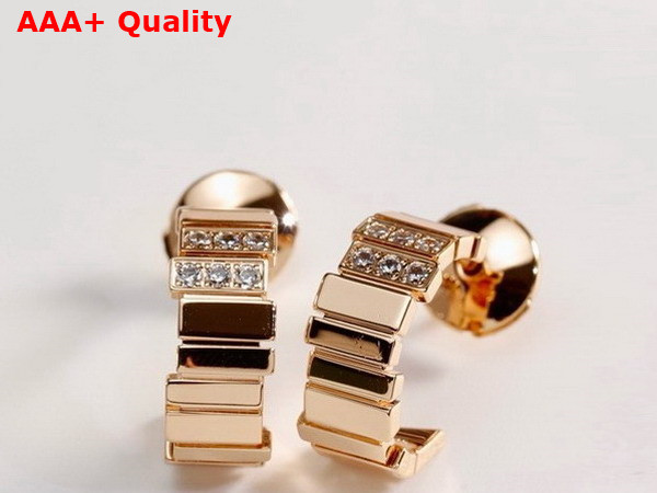 Dior GEM Dior Earrings Pink Gold and Diamonds Replica