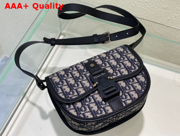 Dior Gallop Messenger Bag Beige and Black Dior Oblique Jacquard and Black Grained Calfskin Replica