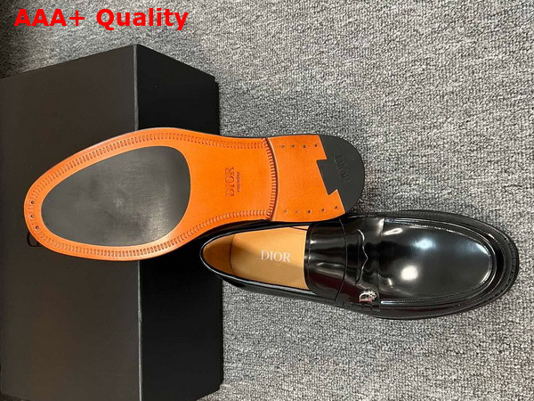 Dior Granville Loafer in Black Shiny Calfskin Replica