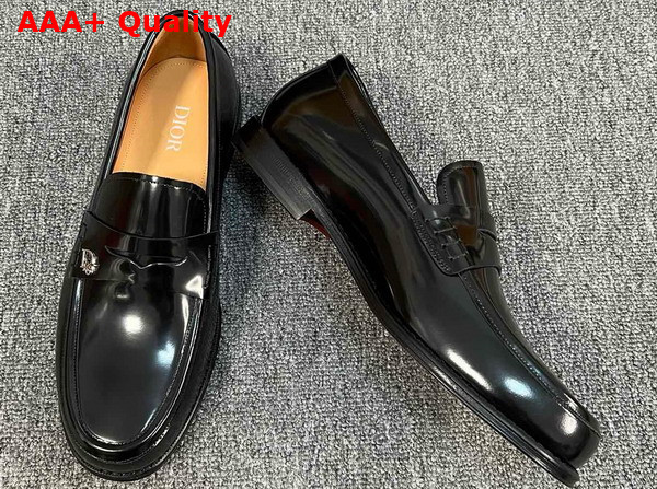 Dior Granville Loafer in Black Shiny Calfskin Replica