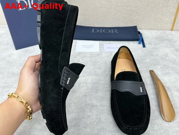 Dior Granville Loafer in Black Suede Leather Replica