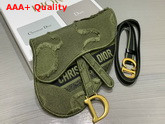 Dior Green Saddle Camouflage Pouch Belt Replica