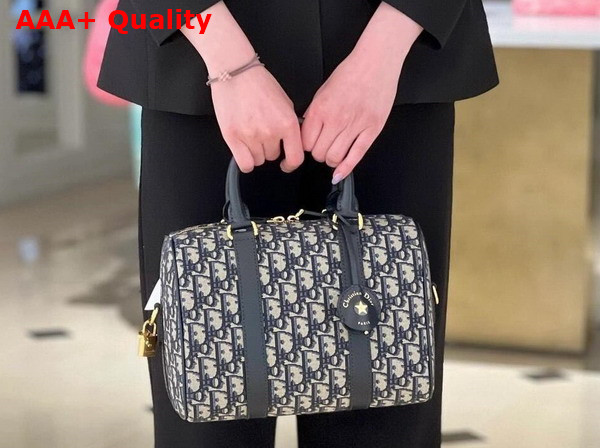 Dior Groove 20 Bag Blue Dior Oblique Jacquard Replica
