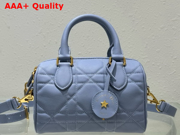 Dior Groove 20 Bag Pale Blue Macrocannage Calfskin Replica