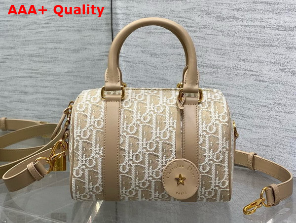 Dior Groove 20 Bag in Natural Dior Oblique Jacquard Replica