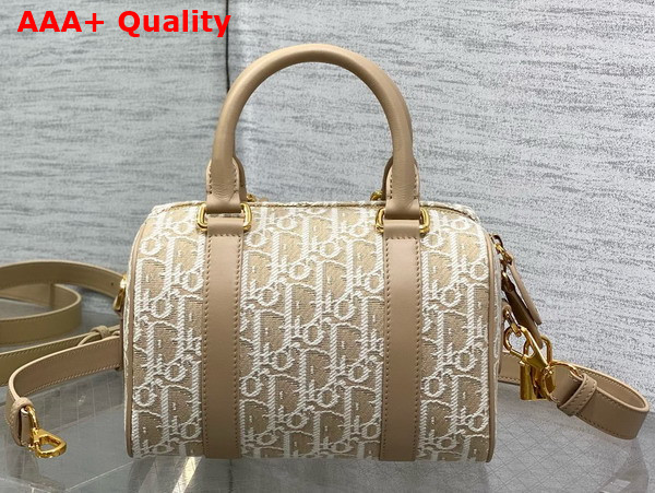 Dior Groove 20 Bag in Natural Dior Oblique Jacquard Replica