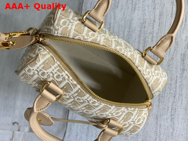 Dior Groove 20 Bag in Natural Dior Oblique Jacquard Replica