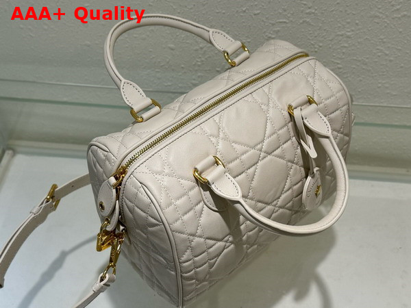 Dior Groove 25 Bag Dusty Ivory Macrocannage Calfskin Replica