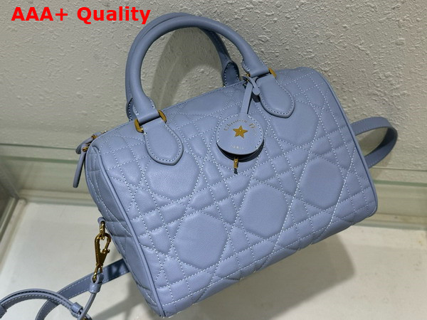 Dior Groove 25 Bag Pale Blue Macrocannage Calfskin Replica