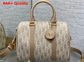 Dior Groove 25 Bag in Natural Dior Oblique Jacquard Replica