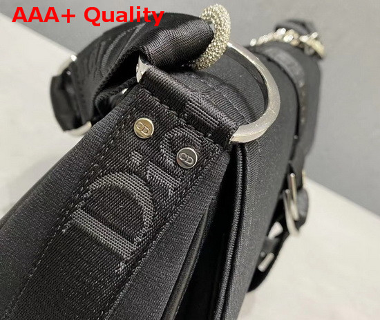 Dior Hardcore Shoulder Bag in Black Silky Canvas Replica