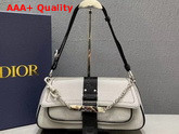Dior Hardcore Shoulder Bag in Light Grey Silky Canvas Replica