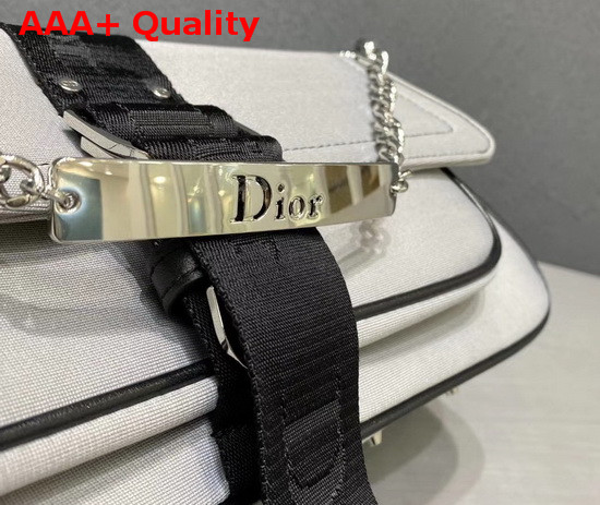 Dior Hardcore Shoulder Bag in Light Grey Silky Canvas Replica