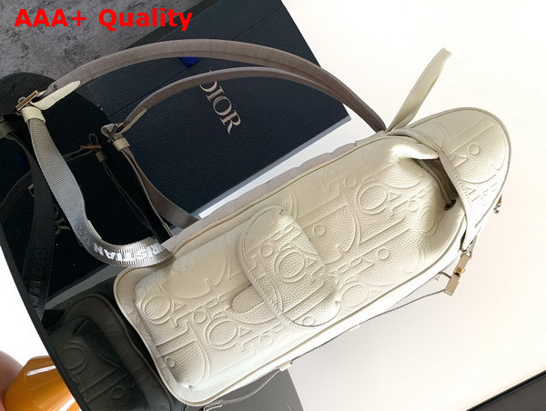 Dior Hit the Road Backpack Beige Dior Gravity Outline Leather and Beige Grained Calfskin Replica