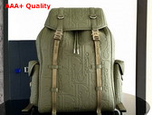 Dior Hit the Road Backpack Green Dior Gravity Leather and Green Grained Calfskin Replica