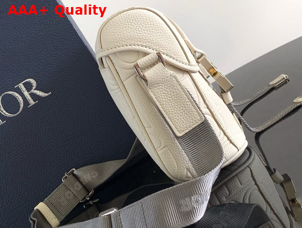 Dior Hit the Road Messenger Bag with Flap Beige Dior Gravity Outline Leather and Beige Grained Calfskin Replica