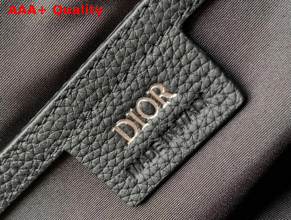 Dior Hit the Road Messenger Bag with Flap Black Dior Gravity Leather and Black Grained Calfskin Replica