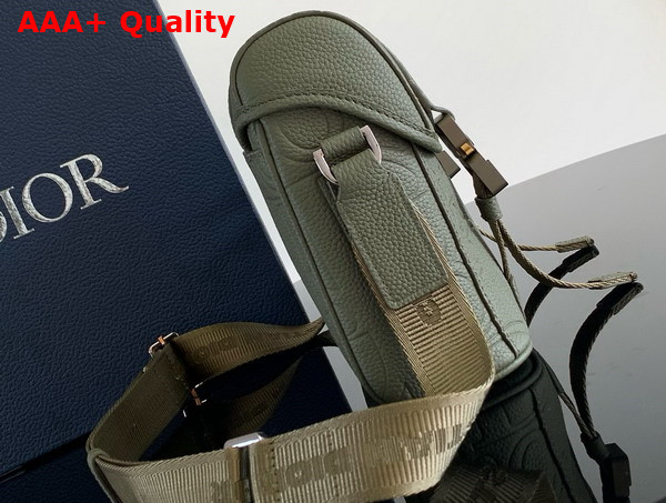 Dior Hit the Road Messenger Bag with Flap Green Dior Gravity Leather and Green Grained Calfskin Replica