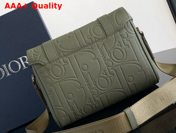 Dior Hit the Road Messenger Bag with Flap Green Dior Gravity Leather and Green Grained Calfskin Replica