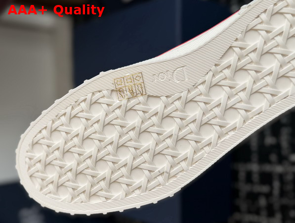 Dior Hooper High Top Sneaker in White Canvas and Navy Blue Suede Calfskin Replica