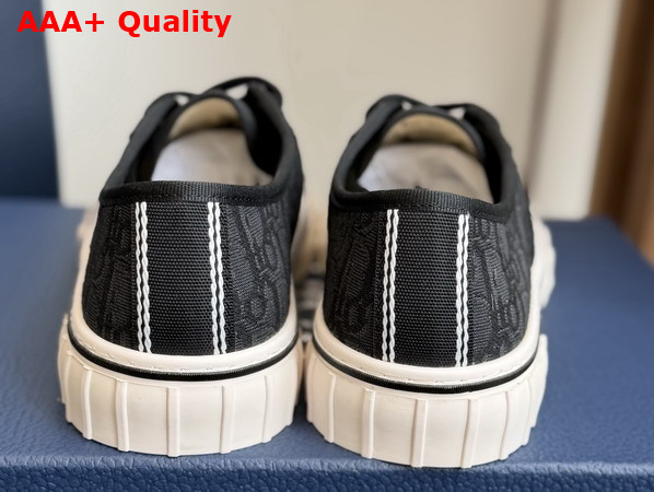 Dior Hooper Low Top Sneaker in Black Dior Oblique Jacquard and Black Suede Calfskin Replica