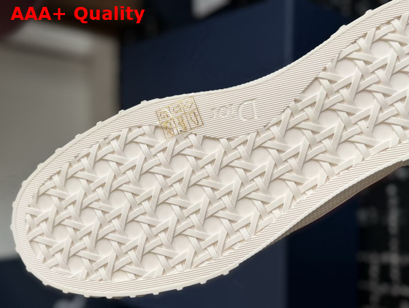 Dior Hooper Low Top Sneaker in White Canvas and Navy Blue Suede Calfskin Replica