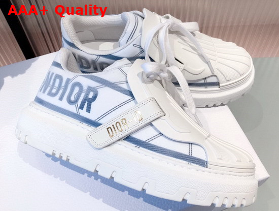 Dior ID Sneaker White and Blue Technical Fabric Replica