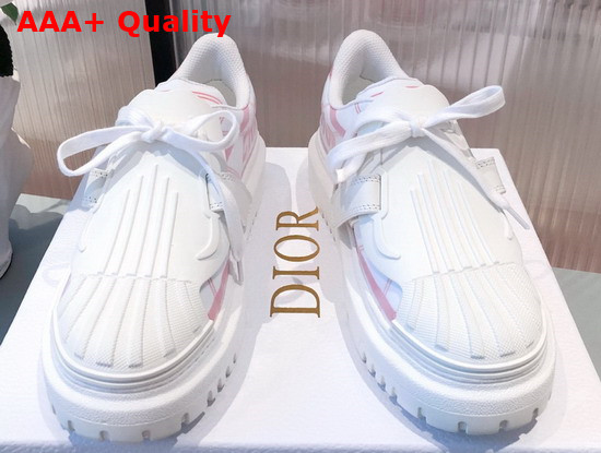 Dior ID Sneaker White and Pink Technical Fabric Replica