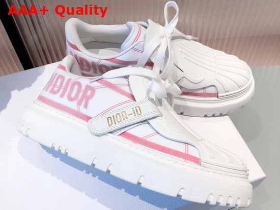 Dior ID Sneaker White and Pink Technical Fabric Replica
