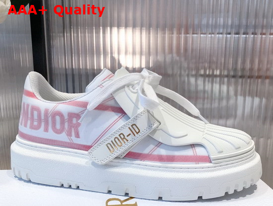 Dior ID Sneaker White and Pink Technical Fabric Replica