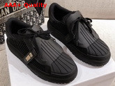 Dior ID Sneaker in Black Mesh and Rubber Replica