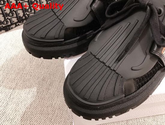 Dior ID Sneaker in Black Mesh and Rubber Replica